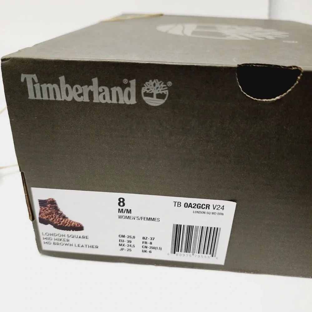 Timberland Hiker Boots Leopard Animal Print​​​ - Picture 6 of 7